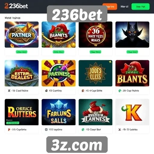Os jogos mais populares disponíveis na 236bet